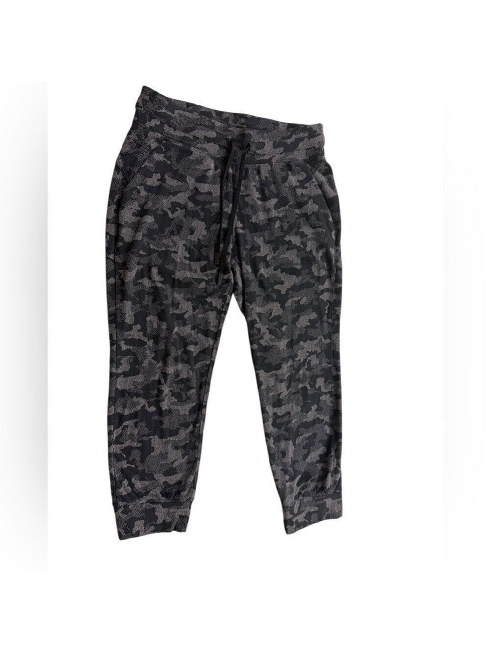 Lululemon Athletica Camo Jacquard Black Lunar Rock Camo Joggers W6BJGS Sz8